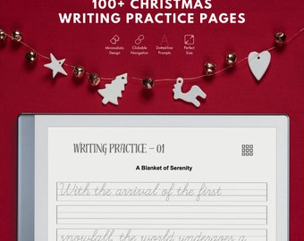 Remarkable 2 Christmas Handwriting Pages, 100+ Prewriting Worksheets Featuring Dotted Line Exercises and Engaging Fun Writing Prompts