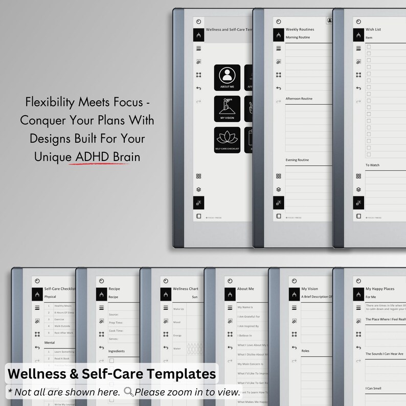 Remarkable 2 Planner Templates.