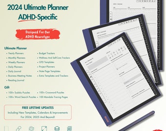 2024 Onyx Boox Planner, ADHD-Specific Designs and Minimalistic Layouts, Offering Amazing Templates for Your Digital Planning Needs