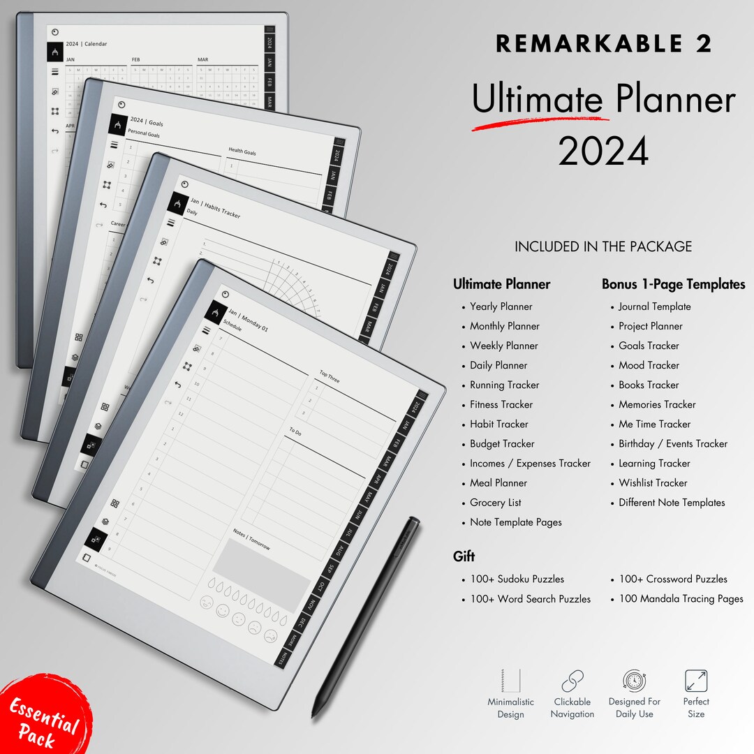 2024 Remarkable 2 Planner Master Your Life With Precision Using Our