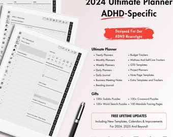 Supernote Planner for 2024, ADHD-Specific Designs and Minimalistic Layouts, Offering Remarkable Templates for Your Digital Planning Needs