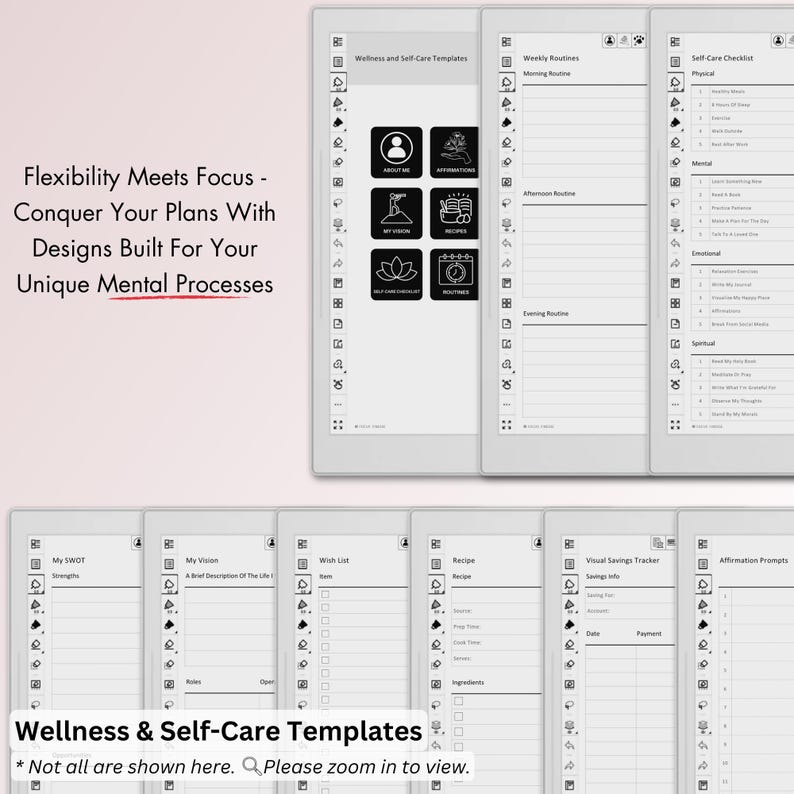 Supernote Template Supernote Manta Template, Ultimate Digital Planner