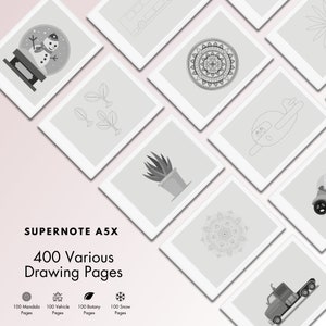 Tracing Pages for Supernote A5X and A6X.