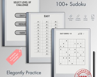 Remarkable 2 Sudoku - Oefen op elegante wijze je geduld met deze meer dan 100 hersenkrakers, onderdeel van onze PREMIUM Remarkable 2-gamecollectie