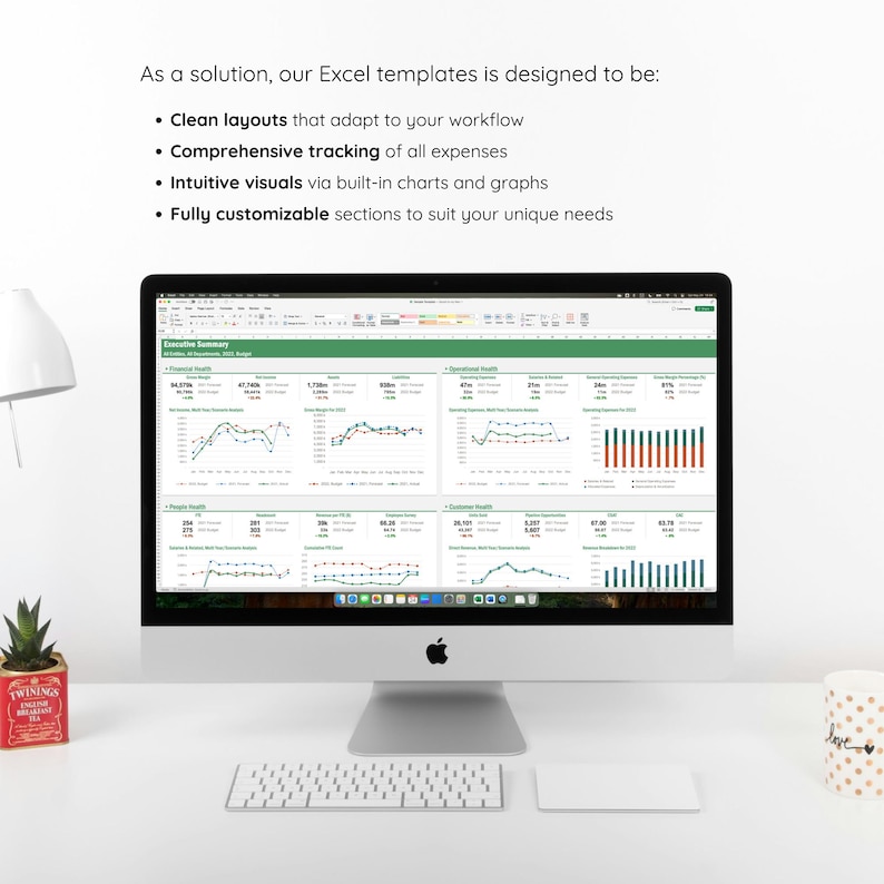 Excel Budget Template Bundle: 50+ Financial Dashboards (digital ...