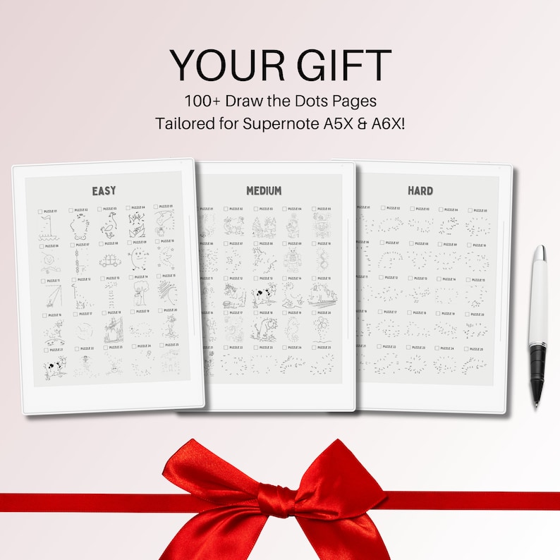 Draw the Dots Challenges for Supernote A5X and A6X.