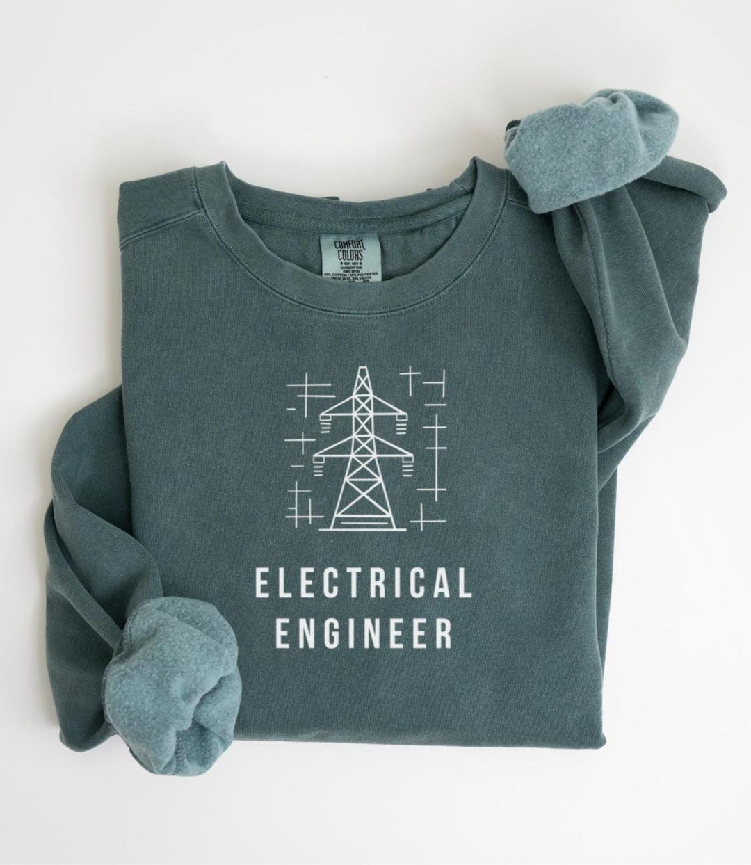 Electrical Engineer Sweatshirt | Blueprint Engineering Crewneck ...