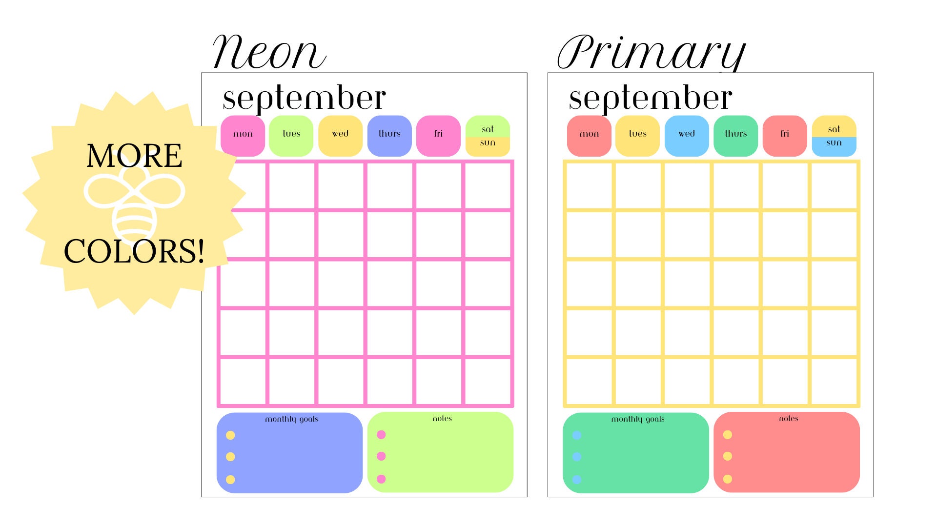 12 Month Planner, Printable, Digital Download - Etsy