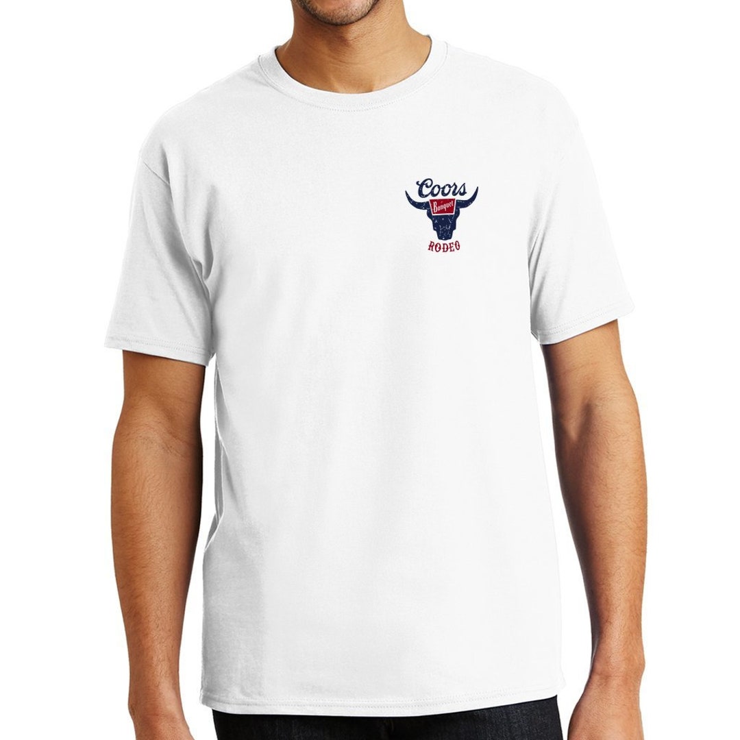 Mens Short Sleeve Coors Light Rodeo Tshirt Coors Light Tshirt Coors