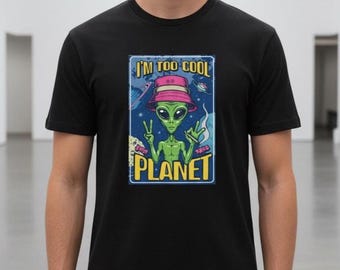 Alien print Shirt Gift For Alien Lovers Unisex Crewneck T-shirt