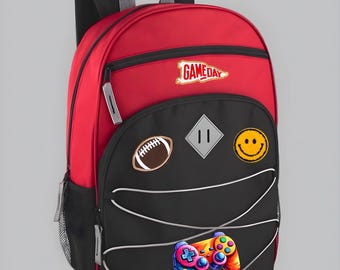 Sports Backpack for youth Unique Kid Backpack for Gaming & Sports lovers Custom Name and Sport Dual-purpose gaming and sports bag