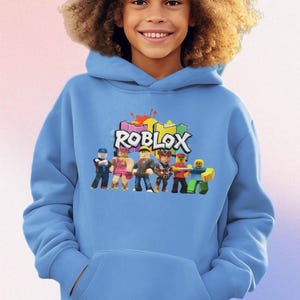 Kids Roblox Hoodie: Vibrant Gamer Pullover - Soft Cotton Blend