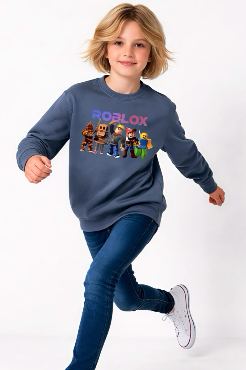 Kid Roblox Sweatshirt Birthday gift for Roblox lover Quality Unisex Fit immagine 4