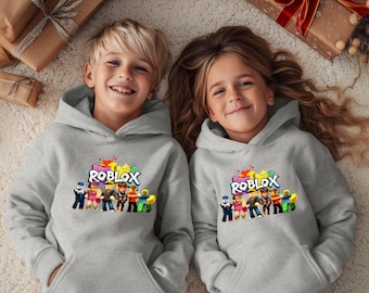 Roblox kid - Abbigliamento con stampa grafica colorata, regalo di Natale per gli amanti di Roblox