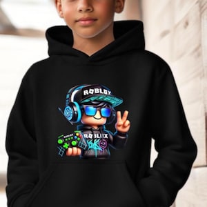 Roblox Kid&#39;s Hoodie: Soft Cotton-Blend Gamer Apparel