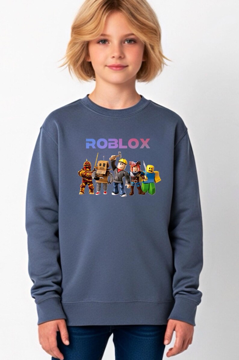Kid Roblox Sweatshirt Birthday gift for Roblox lover Quality Unisex Fit immagine 3