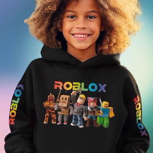 Roblox kid wear Perfect for Young Gamers Roblox fan apparel Hoodie Birthday Gift For Roblox Lover Roblox fan gear Unisex fit Hoodie