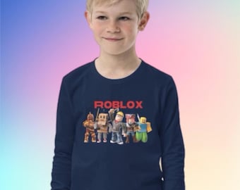 Roblox 長袖シャツ：若いゲーマーへの100%コットンギフト