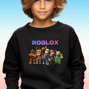 Kid Roblox Sweatshirt Birthday gift for Roblox lover Quality Unisex Fit Black