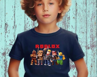 ROBLOX Gift Shirt - 100% Cotton Comfort for Young Gamers and Video Game Enthusiasts  Premium Fabric Roblox apparel for Kid Soft fabric