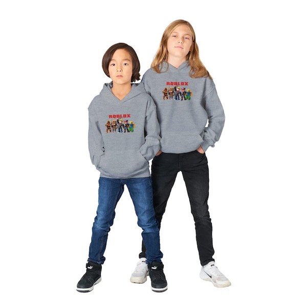 Roblox kids Top - Classic KIDS Roblox Hoodie  | Gift For Roblox Lovers I  Youth heavy blend hoodie I Girls & Boys fit Roblox shirt