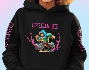 RobloxアパレルパーカーRobloxキッズウェア若いゲーマーに最適パーカーRoblox愛好家ファンへの誕生日プレゼントユニセックスフィットパーカー