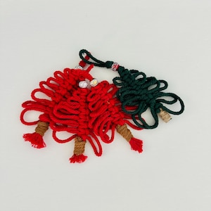 Macrame Small Christmas Tree Ornaments | Macrame Ornaments | Boho Macrame Ornaments | Macrame Accessory | Christmas Tree | Christmas macrame