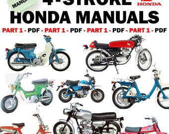 Honda 4-Stroke 40 Manuals Shop, Owner, Repair Manuals PDF Download C50, C70, C90, Z50, CZ100, ATC70, ATC185, ATC200, CT90, C125, CT90 etc