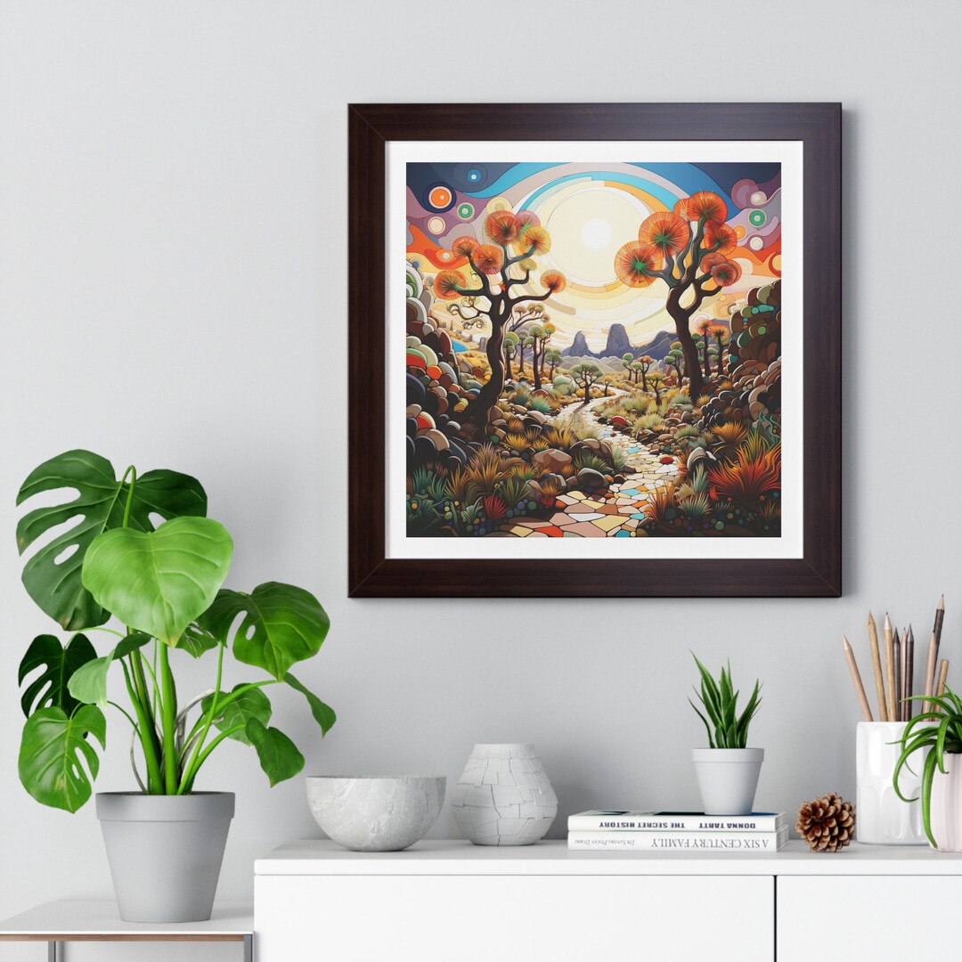 Abstract Joshua Tree Joshua Tree National Park Art Print Framed Poster Print Joshua Tree ...