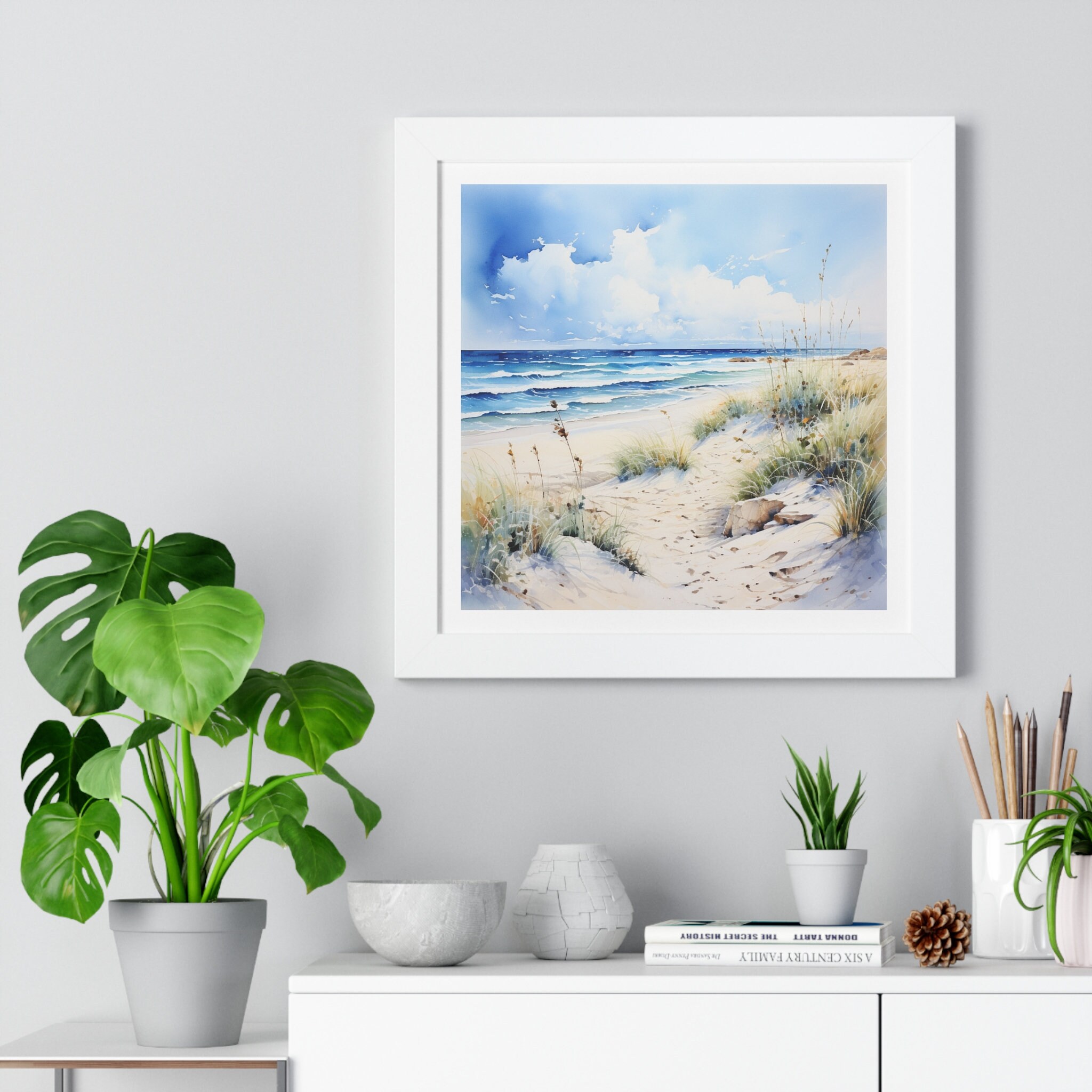 Beach Watercolor Print Coastal Watercolor Art Watercolor Print Wall Art ...