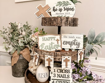 Easter tiered tray