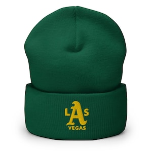 Gorro con puños de los A's de Las Vegas - Verde