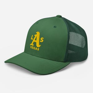 Gorra de camionero de los A's de Las Vegas - Varios colores - Logotipo dorado