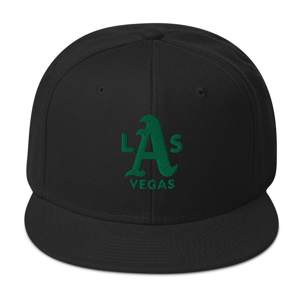 Las Vegas A's Snapback Hat: Black & Green Team Cap