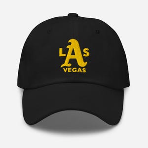 Gorra de papá de los A's de Las Vegas (negra o blanca)