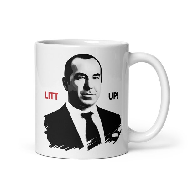 Suits Litt Up Mug, Louis Litt, Suits TV Show Inspired Mug, Unique Coffee or Tea Cup