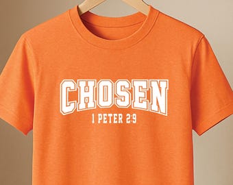 Chosen shirt, bible verse tee, family t-shirts, be the light, Christian gift