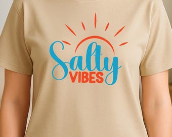 Salty Vibes T-Shirt, Summer Beach Tee