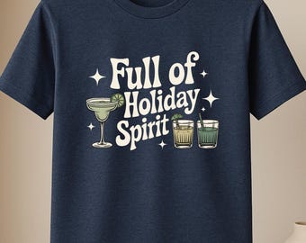 Holiday spirit shirt, Christmas t-shirt, gift for her