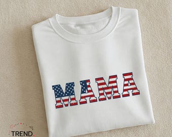 Mama usa flag shirt, mothers day, patriotic shirt