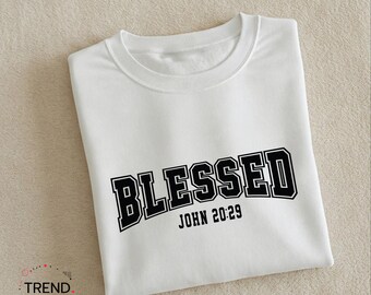 Blessed sweatshirt, bible verse, Christian shirts gift