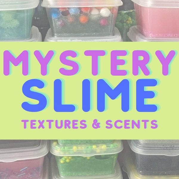 Mystery Slime Sampler - Texture Variety Pack | Coated Clear, Sand Slime, Cloud, Jelly, TnG, Slay, Floam, Bingsu Slime + More!