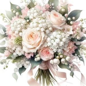 Blumen Clipart, PNG, | Elegante Blumengrafik Druckbare Kunst & Design-Elemente zum Basteln Transparentes 16er-Set