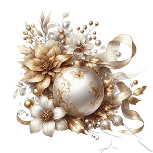 Décorations de Noël, boules de Noël, 12 PNG transparents de haute qualité