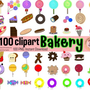 100 Bakery Clip art,100 png bakery digital art,bundle-digital Dowlond,DIY Invitation Art,Printable Scrapbooking Supplies,Bakery Cake Clipart