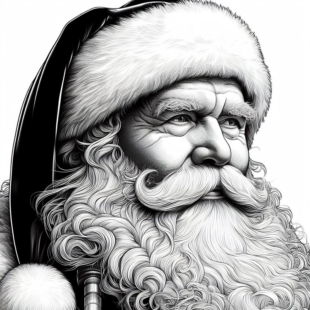 5 Weihnachtliche Bilder zum Download Malbuch für Erwachsene Etsy.de