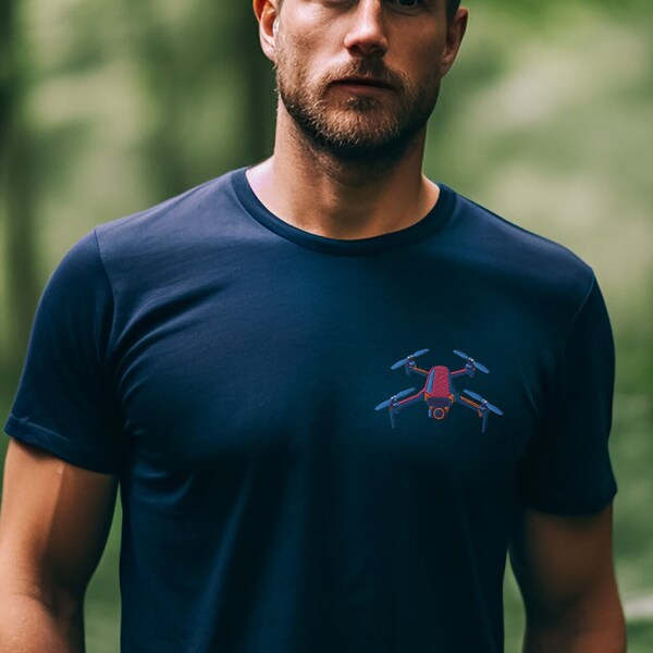 Organic Premium T-shirt | Drone Embroidery