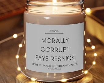 Faye Resnick Candle The Real Housewives of Beverly Hills Candle Bravo Home Decor RHOBH Gifts Bravo Merch Gift for Bravo Fans Pop Culture