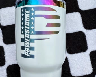 Tazza con supporto arcobaleno Powerstroke da 30 once.