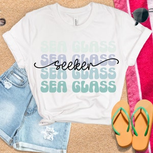 Sea glass seeker t-shirt, sea glass t-shirt, sea glass seeker shirt, sea glass gift, sea glass seeker gift